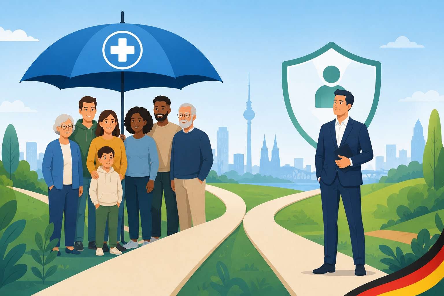 Cover image for GKV vs PKV: Health Insurance in Germany for Foreign Workers (2026)